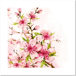 Watercolor Spring Flowers 2 Posters and Art